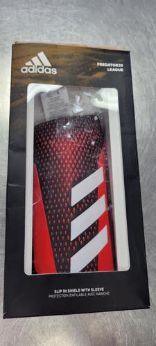 New Adidas Soccer Shin Guards Adult Red LG 11497-C000159341