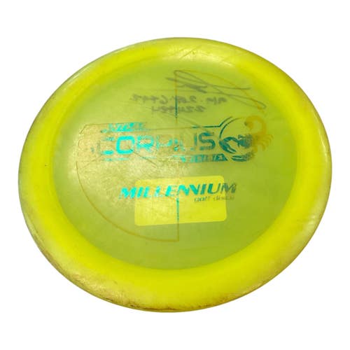 Used Millennium QUANTUM SCORPIUS Disc Golf Driver Yellow 172g 11450-S000524553