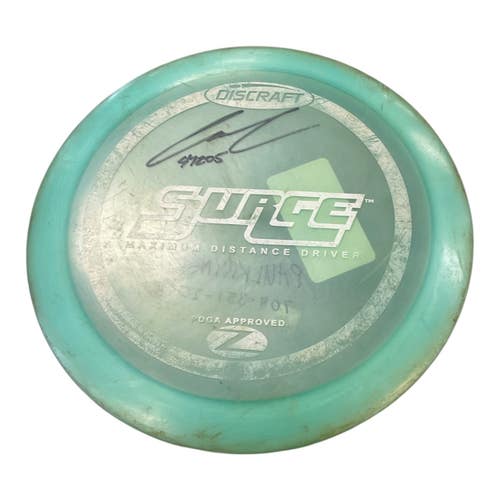 Used Discraft SURGE Disc Golf Driver Green 174g 11450-S000524552
