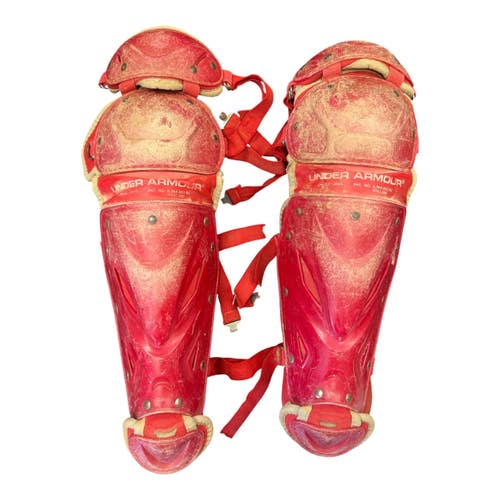 Used Under Armour CATCHER SG Catchers Leg Guards Red Junior 11450-S000524549