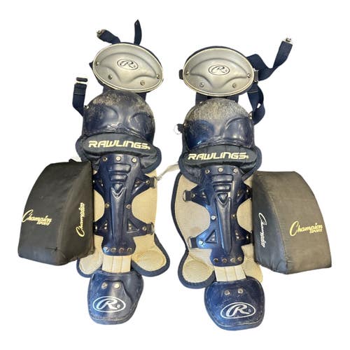 Used Rawlings CATCHERS SG Catchers Leg Guards Black Youth 11450-S000524529