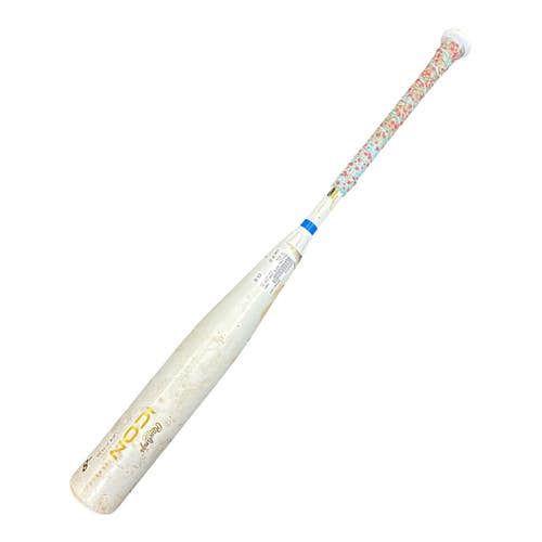 Used Rawlings WHITE ICON BB/SB USSSA 2 3/4 Bat 30" 11850-S000025101