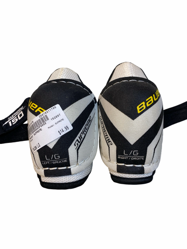 Used Bauer SUPREME Youth Elbow Pads LG 11706-S000381478