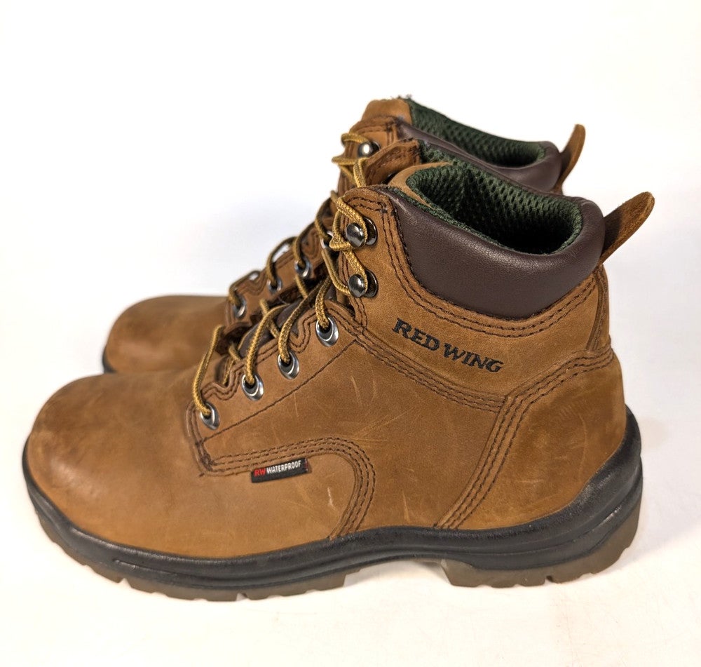Red Wing 435 Waterproof King Toe Work Boots (Soft Toe) Size  display picture 3