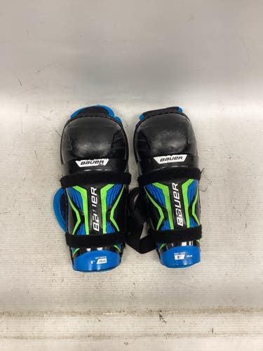 Used Bauer X Youth Shin Guards Black 8" 11851-S000048753