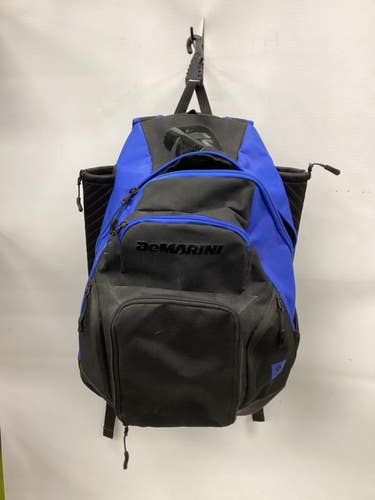 Used Demarini BACKPACK BB/SB Player Backpack Royal Blue And Black 11851-S000048743