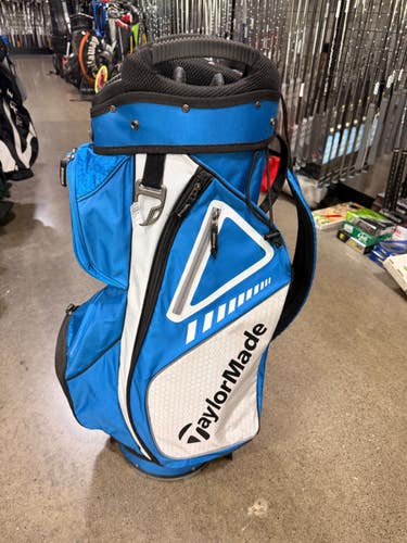 Used Taylormade 14 WAY CART BAG Mens Cart Bag Royal Blue 11605-S000222894