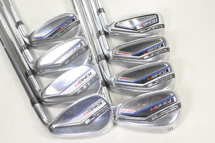 Cobra King F7 One Length 5-PW,SW Iron Set Regular Flex Right Steel # 219817