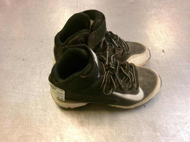 Used Nike HUARACHE BB/SB Cleats Black Youth 11.0 11339-S000204074