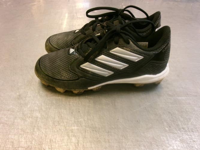 Used Adidas PUREHUSTLE BB/SB Cleats Black Junior 04 11339-S000204064