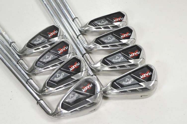 Callaway RAZR X NG 4-PW,AW Iron Set Right Uniflex Steel # 221839