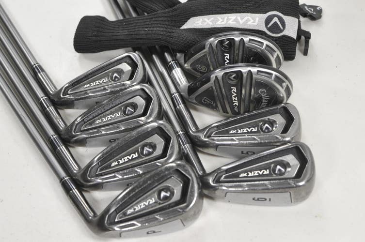 Callaway RAZR XF Combo 3-4H, 5-PW Iron Set Regular Flex 60g RH Graphite # 221838