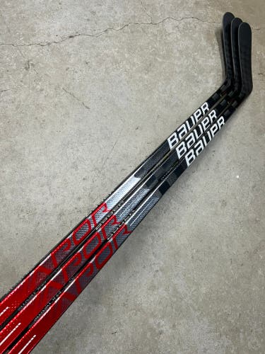 3 PACK 87 Flex P92M Senior Bauer Vapor Hyperlite Left Hand Hockey Stick (New) Pro Stock