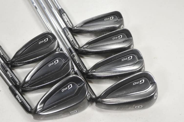 Ping G710 5-W,UW Iron Set Regular Flex Black Dot RH NS Pro Modus3 Steel # 221800