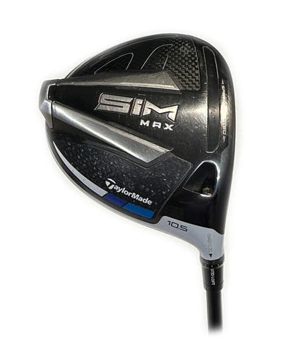 TaylorMade Sim Max 10.5* Driver Graphite Tensei Blue AV Series 60 Stiff Flex
