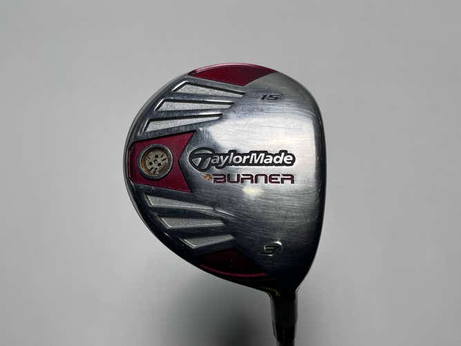 TaylorMade Burner Steel 2007 3 Fairway Wood 15* REAX 50g Stiff Graphite Mens RH