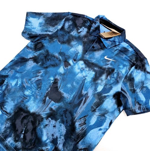 Blue Medium Men's Nike Shirt (New) Nike Tour Men's Dri-FIT Golf Polo FD5935-451 graphic print logo