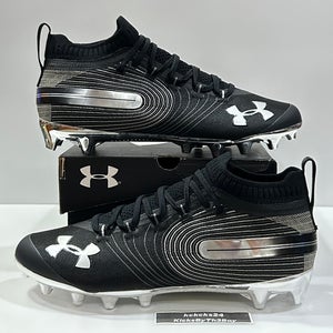 Size 11 Under Armour Spotlight MC Football Cleats Black 3020675-001