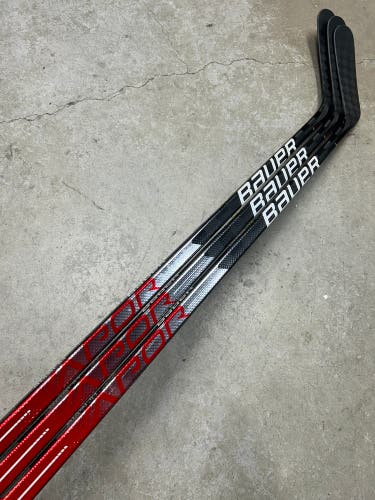 3 PACK 82 Flex P92M Senior Bauer Vapor Hyperlite Left Hand Hockey Stick (New) Pro Stock