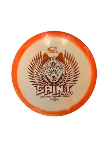 Used Latitude 64 Saint Pro 173g Disc Golf Driver Orange 11692-S000153937