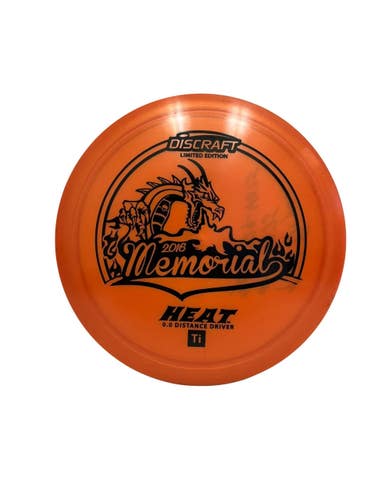 Used Discraft Titanium Heat 171g Disc Golf Driver Orange  11692-S000153851