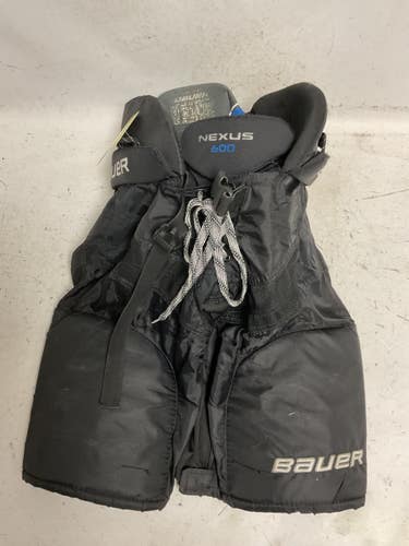 Used Bauer NEXUS 600 Junior Pant Black And Carolina Blue LG 11855-S000206640