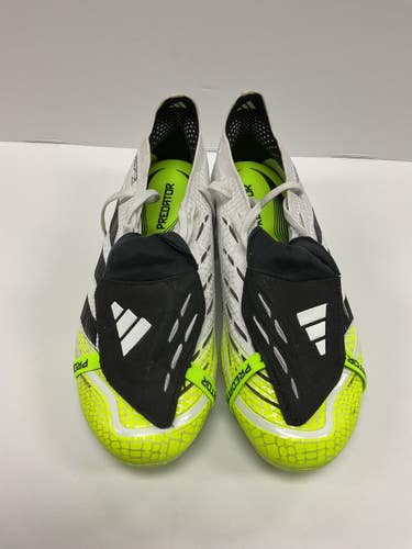 Used Adidas JS0945 Soccer Cleats White And Green Senior 9 11855-S000206610