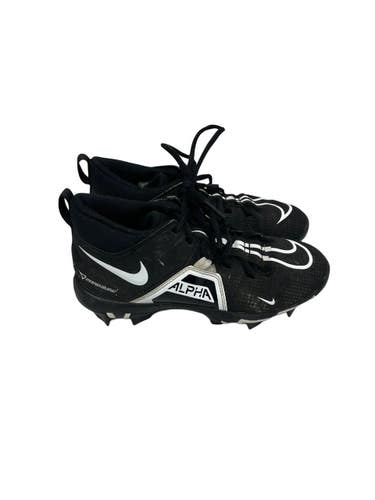 Used Nike ALPHA MENACE Jr FB Cleats Black And White Junior 04 11692-S000153755