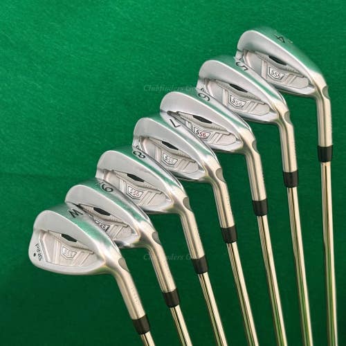 Ping S56 Black Dot 4-PW Iron Set KBS Steel Stiff *Read*