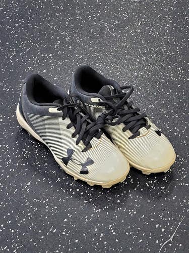 Used Under Armour BASEBALL BB/SB Cleats Black And White Junior 01 11849-S000041745