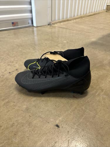 Nike AirZoom Mercurial Superfly 10 Cleats Black Deep Jungle FQ1456-002 Mens Sz 9