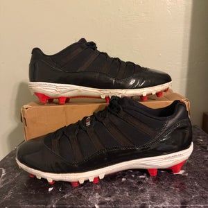 Men's Size M 12 Air Jordan 11 Bred Lunarlon Cleats (Used)