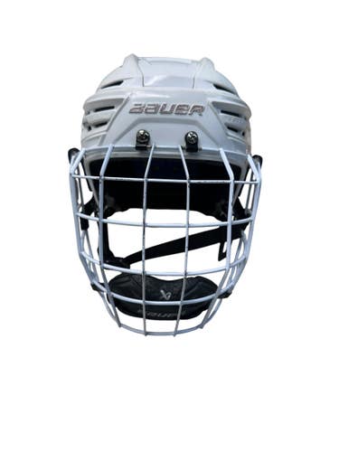 Used Bauer REAKT 150 Helmet Cage Combo White MD 11835-S000210022