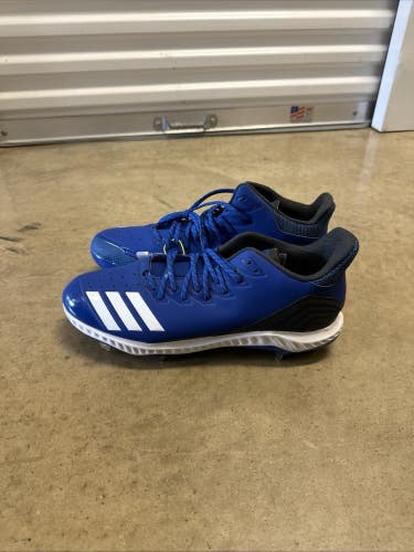 Adidas Men's Baseball Icon Bounce Metal Cleats Royal Blue US Size 15 CG5243