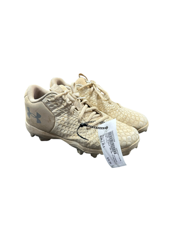 Used Under Armour BB/SB Cleats White Junior 05.5 11375-S000379400