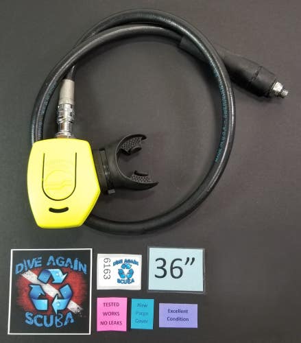Sherwood Minimus Octo Second 2nd Stage Scuba Dive Regulator Yellow Octopus Slim