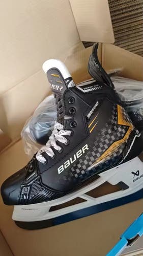 Black/Yellow 2024 Bauer Supreme Shadow Hockey Skates 9 (New)