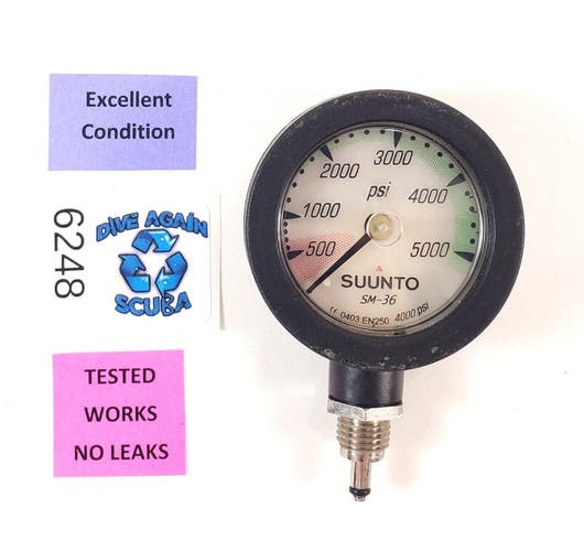 Suunto SM-36 2in 5000 PSI SPG Submersible Pressure Gauge Scuba Dive 2" Compact