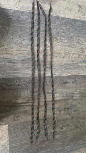 Lot of 4 Black Multi-Color Patterned Lacrosse Shooting Strings – New