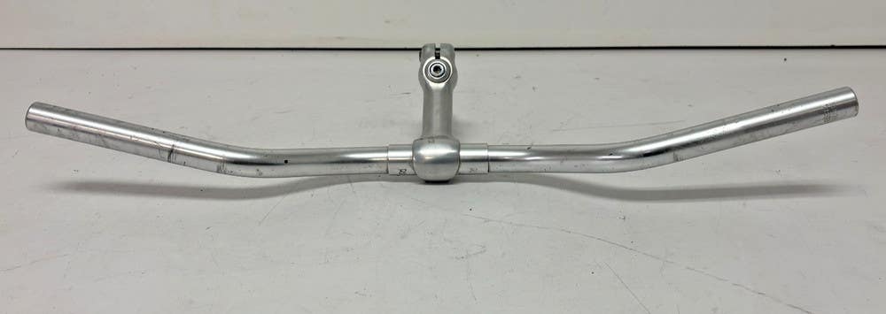 Vintage Nitto MT-2 90mm Silver Aluminum Compound Stem + 590mm Riser Handlebar