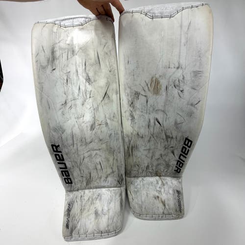 Used White Bauer Supreme Shadow Goalie Pads | Large 35+1"