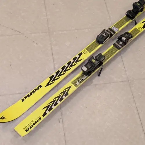 Unisex 1988 Volkl 185 cm p9 Skis With Bindings (Used)
