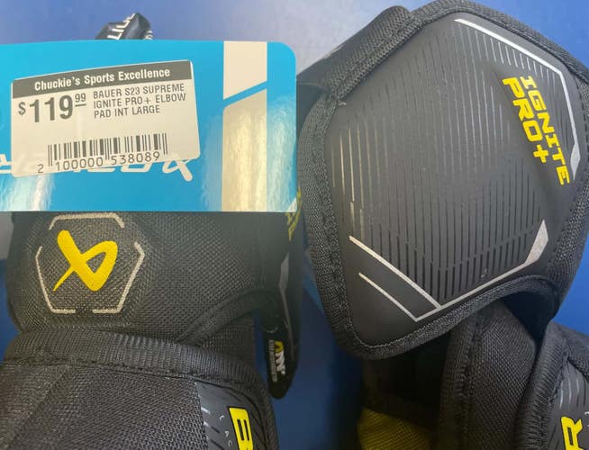 NEW! Bauer Supreme Ignite Pro+ Elbow Pads - Intermediate Large