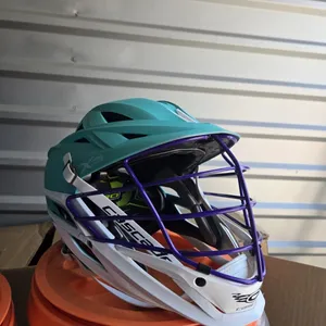Cascade XRS Pro Lacrosse Helmet – Seafoam with Purple Facemask (Adult)