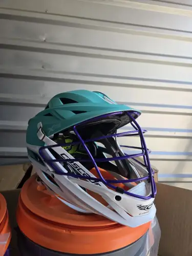 Cascade XRS Pro Lacrosse Helmet – Seafoam with Purple Facemask (Adult)