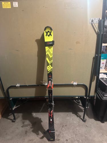 Volkl Racetiger SL 157 cm Racing Skis With Bindings Max Din 20 (Used)