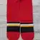 New Men's Adult Medium Red KOBE Athletic Knit Ice Hockey Socks with Black trim and yellow pipe