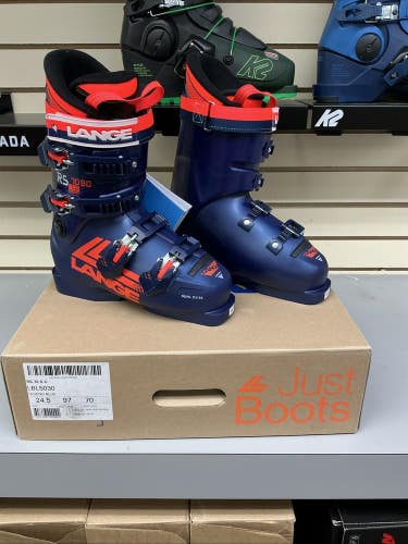 NEW Lange RS 70 S.C. Size 24.5 Kids Ski Racing Boots NEW 23/24
