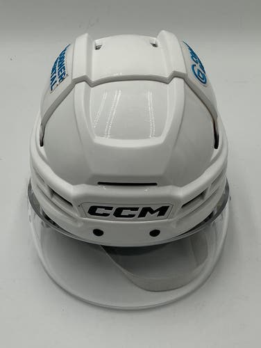 Used Small Toledo Walleye CCM Tacks 910 Helmet Pro Stock