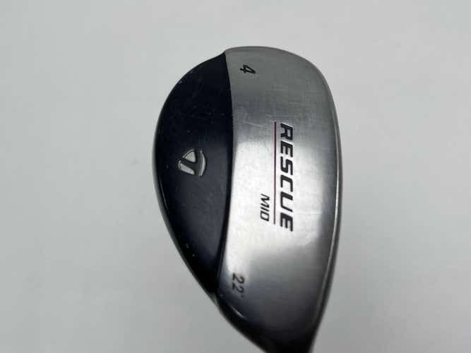 TaylorMade Rescue Mid 4 Hybrid 22* 65g Regular Graphite Mens RH Midsize Grip